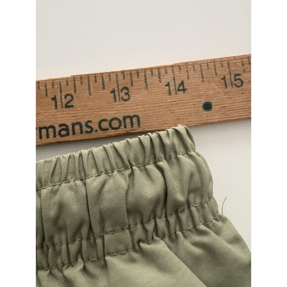 Bather Swim Trunks Shorts Mens Medium Olive Green Drawstring Liner Pool Beach - Picture 7 of 16